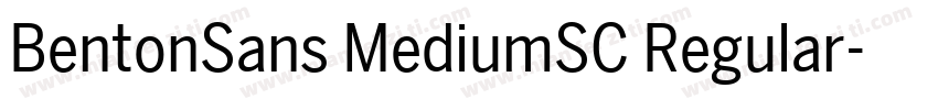 BentonSans MediumSC Regular字体转换